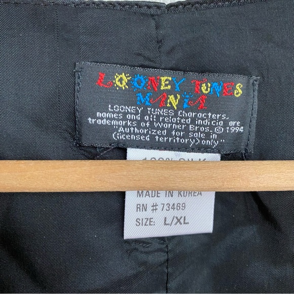 Vintage 1994 Looney Tunes Silk Waistcoat Vest - Picture 4 of 10